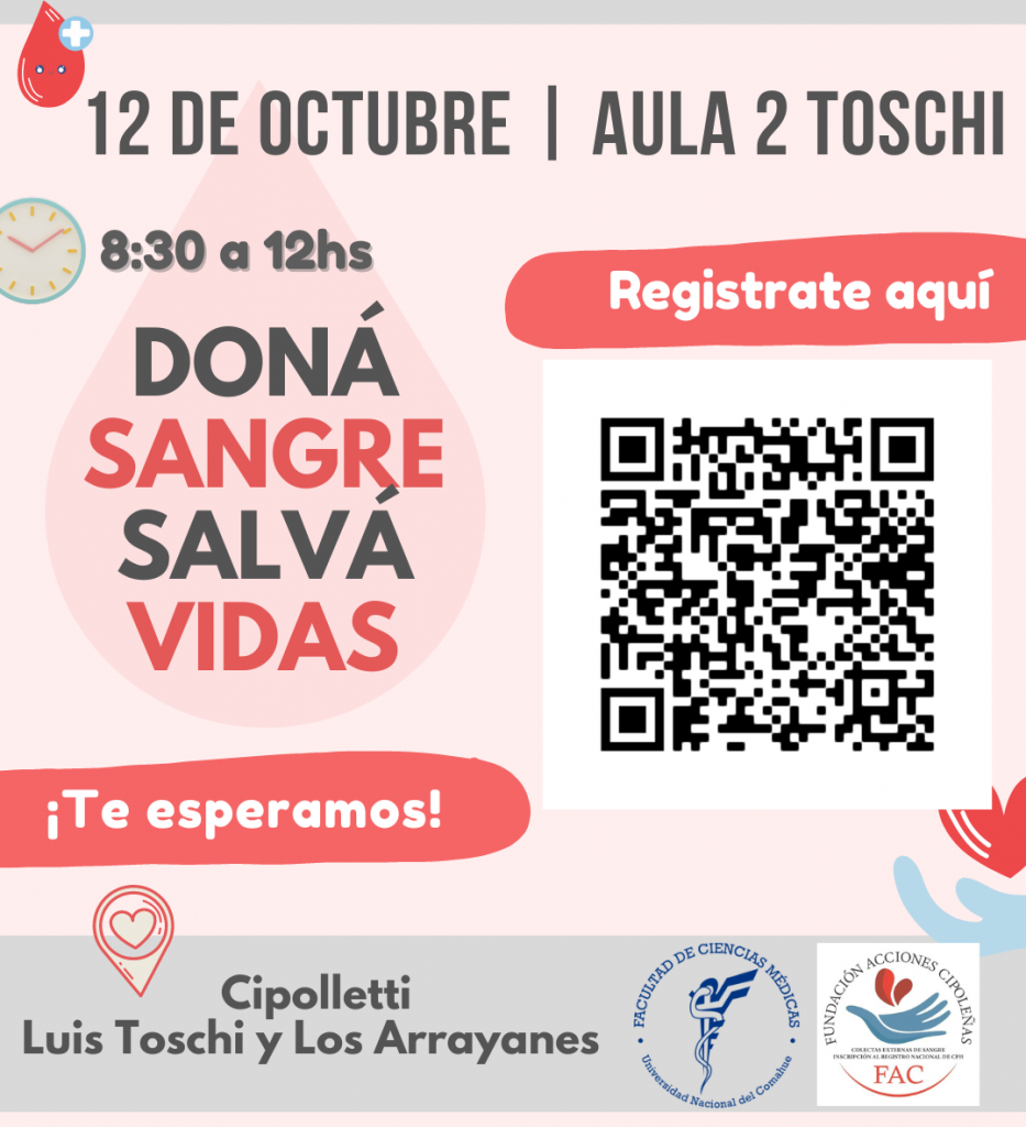 Colecta de donación de sangre sede Toschi 12 de octubre 